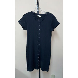 Madewell Black Knit Dress Size 14 NWT (18670)
